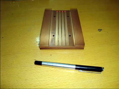 We can produce high precision heat sink with tolerance +/-0.01mm